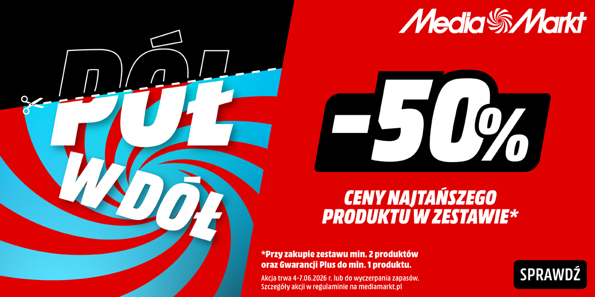 Media Markt pół w dół główna