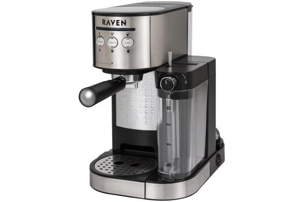 Ekspres RAVEN EER002 kolbowy srebrny