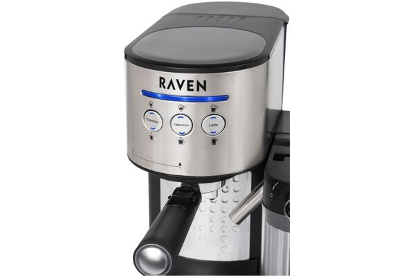 Ekspres RAVEN EER002 kolbowy srebrny