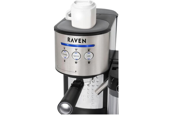 Ekspres RAVEN EER002 kolbowy srebrny