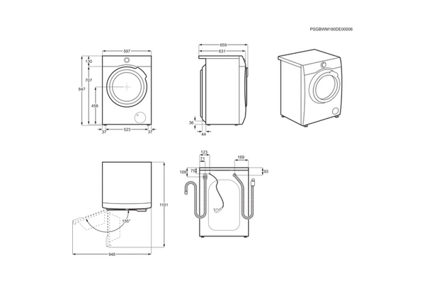 Pralka Electrolux EW9F161BP COLOURCare 10.0kg 1600obr./min