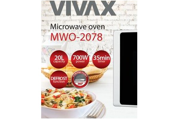 Kuchenka mikrofalowa VIVAX MWO2078 20l 700W