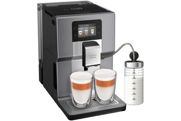 Ekspres KRUPS Intuition Preference EA875E automatyczny srebrno-czarny