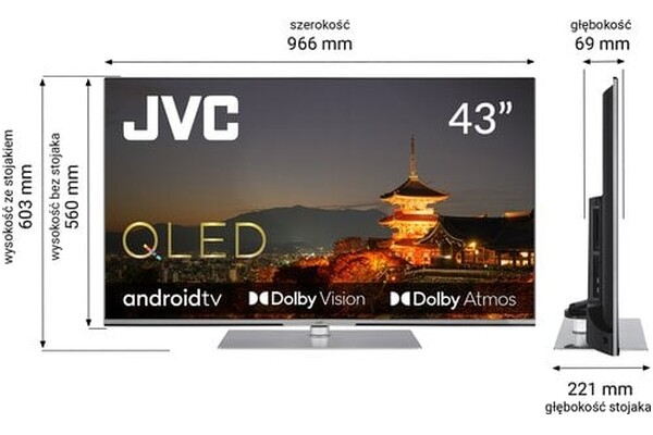 Telewizor JVC LT43VAQ830P 43" 4K Ultra HD