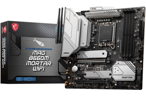 Płyta główna MSI B660M MAG Mortar WiFi Socket 1700 Intel B660 DDR5 microATX