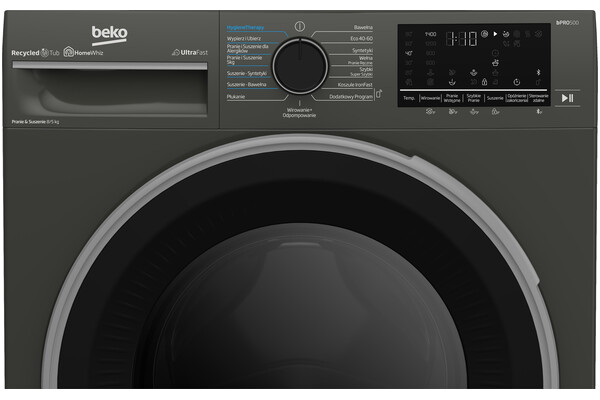 Pralko-suszarka Beko B5DFT584427MPB 8.0kg 1400obr./min