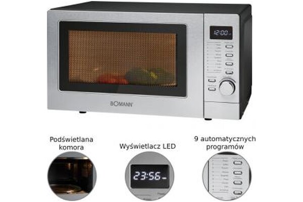 Kuchenka mikrofalowa Bomann MWG2285HCB 20l 800W