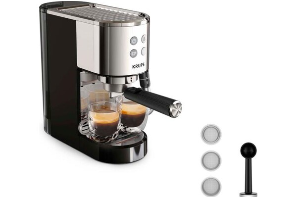 Ekspres KRUPS Virtuoso XP444C10 kolbowy srebrny
