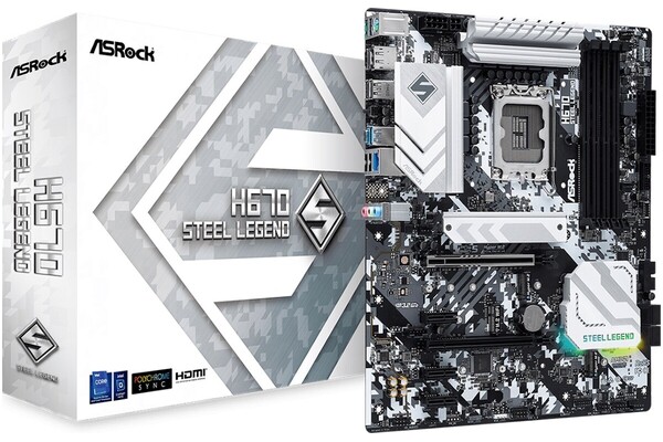Płyta główna ASrock H670 Steel Legend Socket 1700 Intel H670 DDR4 ATX