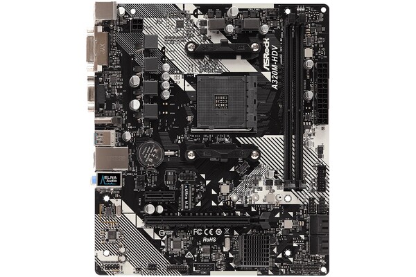 Płyta główna ASrock A320M -HDV R4.0 Socket AM4 AMD A320 DDR4 microATX