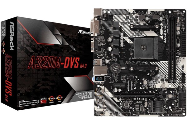 Płyta główna ASrock A320M -DVS R4.0 Socket AM4 AMD A320 DDR4 microATX