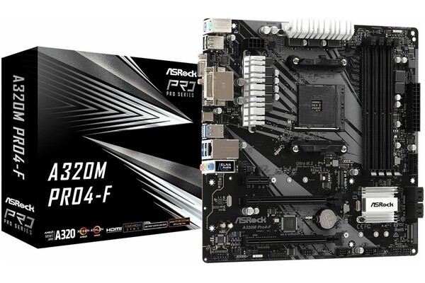 Płyta główna ASrock A320M Pro4-F Socket AM4 AMD A320 DDR4 microATX