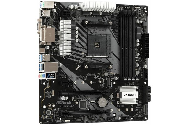 Płyta główna ASrock A320M Pro4-F Socket AM4 AMD A320 DDR4 microATX