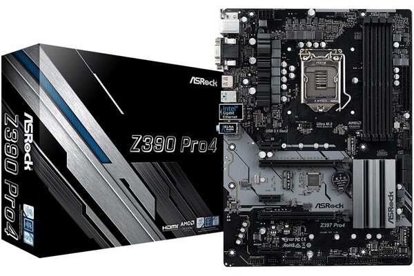 Płyta główna ASrock Z390 Pro4 Socket 1151 Intel Z390 DDR4 ATX