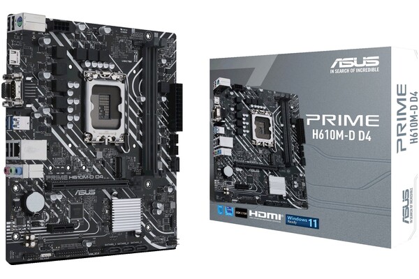 Płyta główna ASUS H610M-D Prime D4 Socket 1700 Intel H610 DDR4 microATX