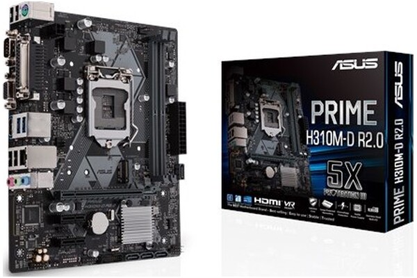 Płyta główna ASUS H310M-D Prime R2.0 Socket 1151 Intel H310 DDR4 microATX