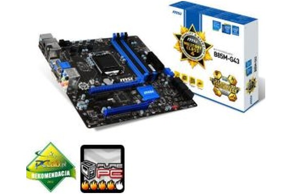 Płyta główna MSI B85M-G43 socket 1150 Intel B85 DDR3 microATX