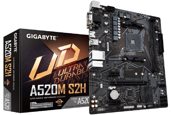 Płyta główna GIGABYTE A520MS2H Socket AM4 AMD A520 DDR4 microATX