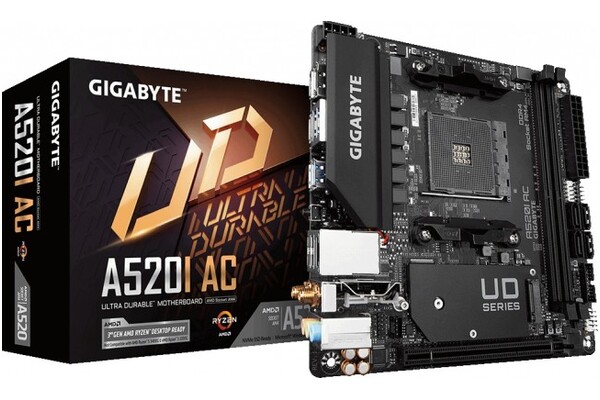 Płyta główna GIGABYTE A520IAC Socket AM4 AMD A520 DDR4 Mini-ITX