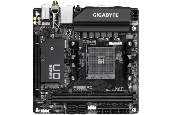 Płyta główna GIGABYTE A520IAC Socket AM4 AMD A520 DDR4 Mini-ITX