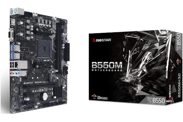 Płyta główna BIOSTAR B550MH 3.0 Socket AM4 AMD B550 DDR4 microATX