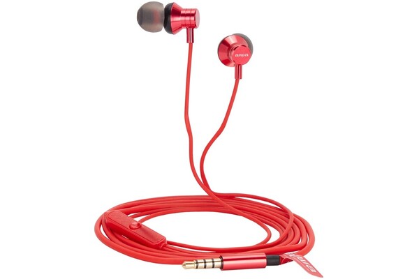 Słuchawki Aiwa ESTM50RD Dokanałowe Przewodowe czerwony