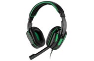 Słuchawki BLOW MDX200 Nauszne Przewodowe czarno-zielony