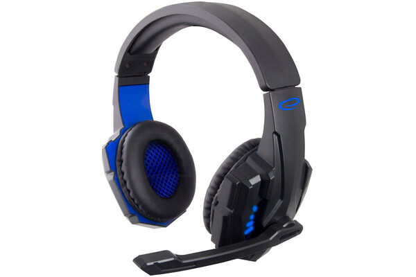 Słuchawki Esperanza EGH450 Avanger Nauszne Przewodowe czarno-niebieski