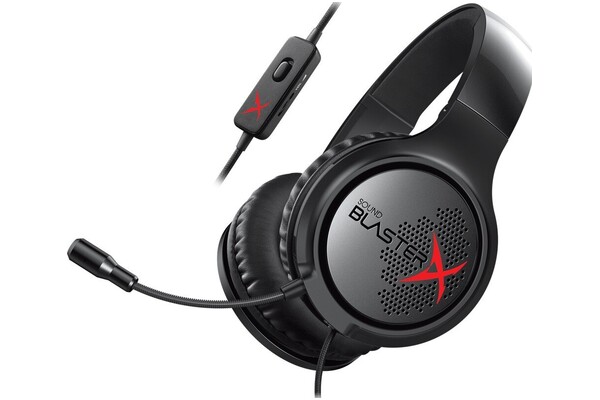 Słuchawki Creative Sound BlasterX H3 Nauszne Przewodowe czarny