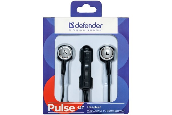 Słuchawki DEFENDER Pulse 427 Dokanałowe Przewodowe czarny