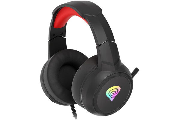Słuchawki Genesis NSG1609 Neon 200 Nauszne Przewodowe czarno-czerwony