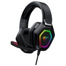 Słuchawki Havit H659D RGB Nauszne Przewodowe czarny