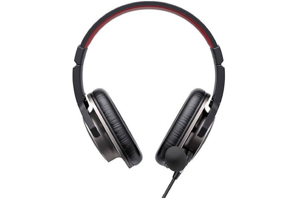 Słuchawki Havit H2030S Nauszne Przewodowe czarno-czerwony
