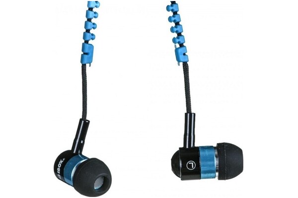 Słuchawki iBOX SHPIZ4 Dokanałowe Przewodowe czarno-niebieski