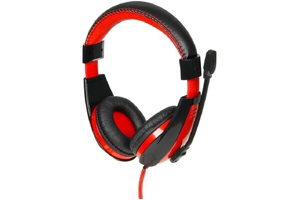 Słuchawki iBOX HPI1528MV Nauszne Przewodowe czarno-czerwony