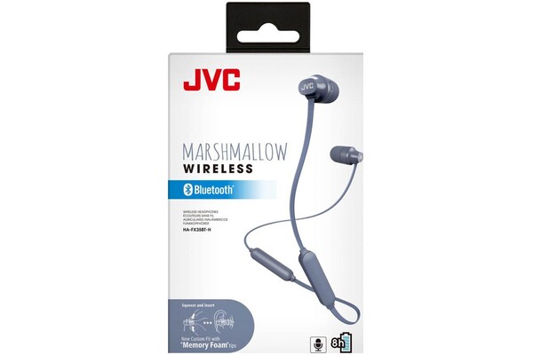 Słuchawki JVC HAFX35BT Dokanałowe Bezprzewodowe niebieski