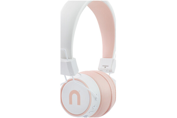 Słuchawki Niceboy Hive Joy 3 Nauszne Bezprzewodowe biało-różowy