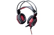 Słuchawki Mad Dog GH001 Nauszne Przewodowe czarno-czerwony