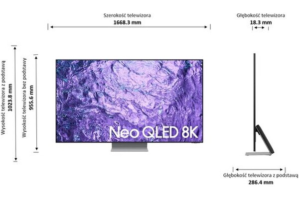 Telewizor Samsung QE75QN700CT 75" 8K Ultra HD