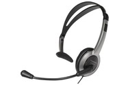 Słuchawki Panasonic KXTCA430 Nauszne Przewodowe czarno-srebrny