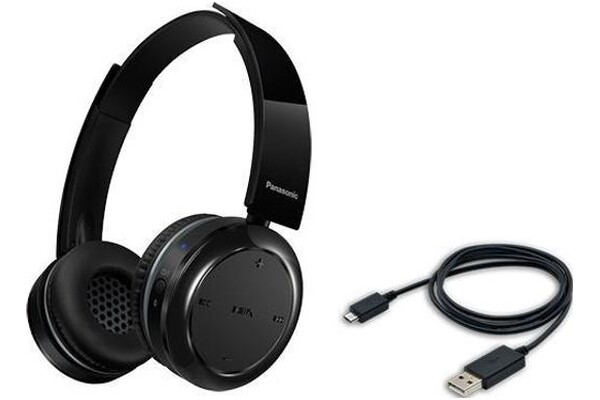 Słuchawki Panasonic RPBTD5E1K Nauszne Bezprzewodowe czarny