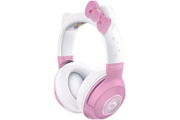 Słuchawki Razer Kraken Hello Kitty Nauszne Bezprzewodowe biało-różowy