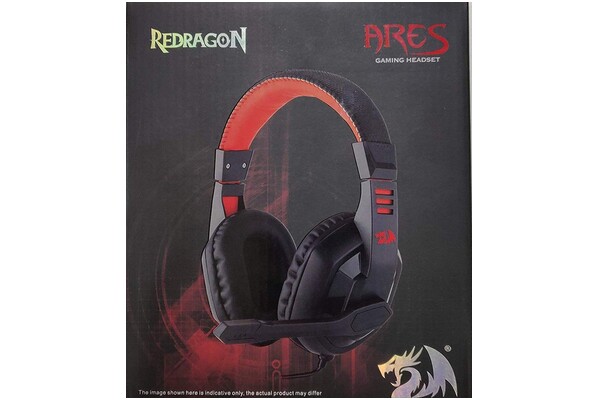 Słuchawki Redragon H120 Ares Nauszne Przewodowe czarno-czerwony