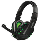 Słuchawki Q-SMART QSHXB001 Nauszne Przewodowe czarno-zielony