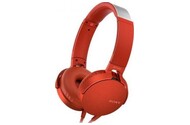 Słuchawki Sony MDRXB550APR Nauszne Przewodowe czerwony
