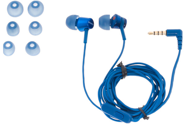 Słuchawki Sony MDREX155APLI Dokanałowe Przewodowe niebieski
