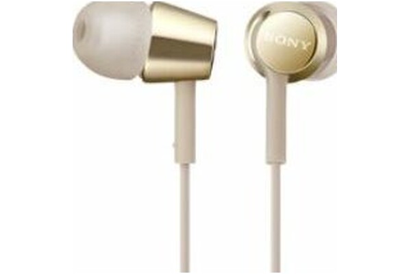 Słuchawki Sony MDREX155APN Dokanałowe Przewodowe złoty