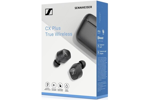 Słuchawki Sennheiser CX Plus Dokanałowe Bezprzewodowe czarny