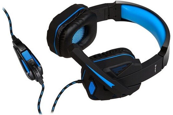 Słuchawki Tracer Xplosive Nauszne Przewodowe czarno-niebieski