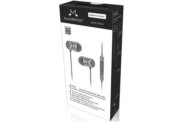 Słuchawki SoundMAGIC E11 Dokanałowe Przewodowe srebrny